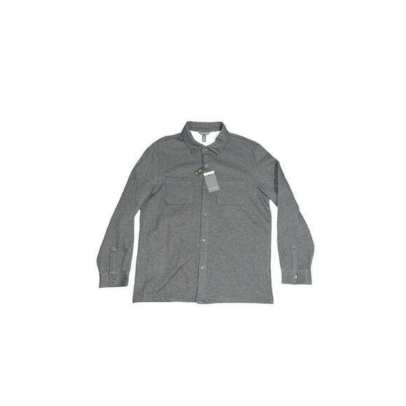 Van Heusen Iron Gate HTHR Fleece Shacket Size L New With Tags - Picture 2 of 5